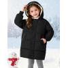 image:imageFlygo Girls Puffer Jacket Hooded Winter Coats WaterResistant Midi Long Zip Puffy Jackets for Boys Little Kids410 YearsBlack