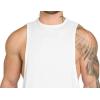 image:imageFlygo Mens Fitted Muscle Stringer Vest Workout Tank Tops Gym BodybuildingArmy Green