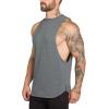 image:imageFlygo Mens Fitted Muscle Stringer Vest Workout Tank Tops Gym BodybuildingGrey