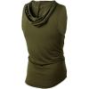 image:imageFlygo Mens Hooded Tank Tops Workout Sleeveless Shirt Muscle Stringer VestArmy Green