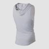 image:imageFlygo Mens Hooded Tank Tops Workout Sleeveless Shirt Muscle Stringer VestGrey