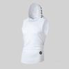 image:imageFlygo Mens Hooded Tank Tops Workout Sleeveless Shirt Muscle Stringer VestWhite
