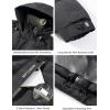 image:imageFlygo Puffer Jacket Men Winter Coats Hooded Insulated Quilted Jackets Waterproof Thicken Parka Snow JacketsBlack