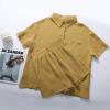 image:imageFlygo Womens Casual 2 Piece Outfits Cotton Linen Sets Button Down Oversized Shirt Shorts 2026 Pajama Lounge Beach SetGinger