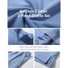 image:imageFlygo Womens Cotton 2 Piece Outfits Sweatsuit Lounge Sets Casual Half Zip Crop Top and High Waisted Shorts Tracksuit
