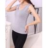 image:imageFlygo Womens Cotton Thermal Fleece Lined Underwear Shirt Cami Tank Top Vest Light Grey XLarge