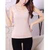 image:imageFlygo Womens Cotton Thermal Fleece Lined Underwear Shirt Cami Tank Top Vest Nude Medium