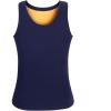 image:imageFlygo Mens Slimming Thermal Shirt Body Shaper Sauna Vest Tank TopDark Navy