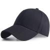 image:imageFlygo Mens Curved Brim Plain Blank Trucker Baseball Hat  Adjustable Dad CapBlack