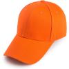 image:imageFlygo Mens Curved Brim Plain Blank Trucker Baseball Hat  Adjustable Dad CapOrange