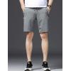 image:imageFlygo Mens Shorts Casual Athletic Elastic Waist Workout Short Pants Drawstring Beach Shorts Zipper PocketsDark Grey