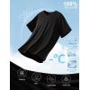 image:imageFlygo Mens Workout Shirts Athletic Running Gym Short Sleeve TShirts Quick Dry Sun Protection Cooling Active Tee TopsBlackblackblack