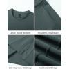 image:imageFlygo Mens Workout Shirts Athletic Running Gym Short Sleeve TShirts Quick Dry Sun Protection Cooling Active Tee TopsGreygreen