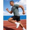 image:imageFlygo Mens Workout Shirts Athletic Running Gym Short Sleeve TShirts Quick Dry Sun Protection Cooling Active Tee TopsGreygreenblackdarkgrey