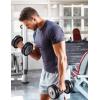 image:imageFlygo Mens Workout Shirts Athletic Running Gym Short Sleeve TShirts Quick Dry Sun Protection Cooling Active Tee TopsPurple
