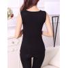 image:imageFlygo Womens Cotton Thermal Fleece Lined Underwear Shirt Cami Tank Top Vest Black Large