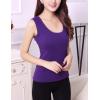 image:imageFlygo Womens Cotton Thermal Fleece Lined Underwear Shirt Cami Tank Top Vest Purple XLarge