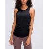 image:imageFlygo Womens Open Back Workout Tank Top Sleeveless Tie Racerback Athletic Yoga ShirtBlack