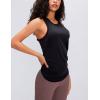 image:imageFlygo Womens Open Back Workout Tank Top Sleeveless Tie Racerback Athletic Yoga ShirtBlack