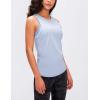 image:imageFlygo Womens Open Back Workout Tank Top Sleeveless Tie Racerback Athletic Yoga ShirtBluegrey
