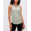 image:imageFlygo Womens Open Back Workout Tank Top Sleeveless Tie Racerback Athletic Yoga ShirtLightgreen