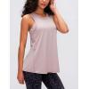 image:imageFlygo Womens Open Back Workout Tank Top Sleeveless Tie Racerback Athletic Yoga ShirtPink