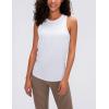 image:imageFlygo Womens Open Back Workout Tank Top Sleeveless Tie Racerback Athletic Yoga ShirtWhite