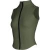 image:imageFlygo Womens Slim Full Zip Yoga Vest Sleeveless Workout Sports Gym JacketArmygreen