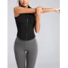 image:imageFlygo Womens Slim Full Zip Yoga Vest Sleeveless Workout Sports Gym JacketBlack