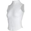 image:imageFlygo Womens Slim Full Zip Yoga Vest Sleeveless Workout Sports Gym JacketWhite