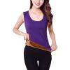 image:imageFlygo Womens Cotton Thermal Fleece Lined Underwear Shirt Cami Tank Top Vest Purple Medium
