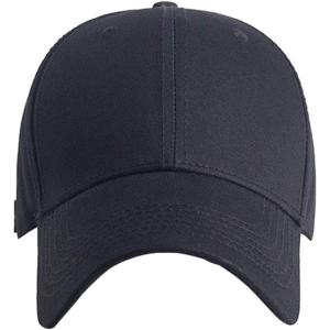 image:imageFlygo Mens Curved Brim Plain Blank Trucker Baseball Hat  Adjustable Dad CapBlack