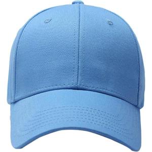 image:imageFlygo Mens Curved Brim Plain Blank Trucker Baseball Hat  Adjustable Dad CapDenim Blue