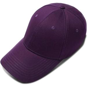 image:imageFlygo Mens Curved Brim Plain Blank Trucker Baseball Hat  Adjustable Dad CapGrape