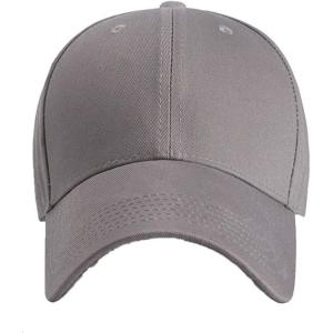 image:imageFlygo Mens Curved Brim Plain Blank Trucker Baseball Hat  Adjustable Dad CapGrey