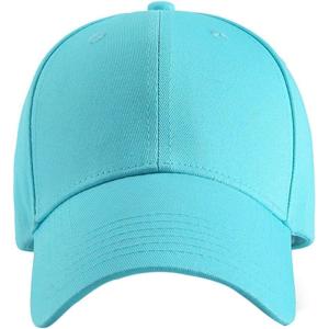 image:imageFlygo Mens Curved Brim Plain Blank Trucker Baseball Hat  Adjustable Dad CapLight Blue