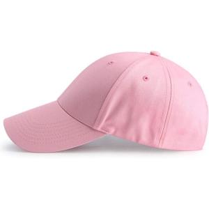 image:imageFlygo Mens Curved Brim Plain Blank Trucker Baseball Hat  Adjustable Dad CapPink