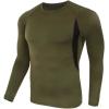 image:imageFlygo Men Thermal Underwear Set Soft Long Johns Set Sweat Quick Drying Tops and BottomGreen