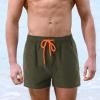 image:imageFlygo Mens 7 Lightweight Quick Dry Workout Gym Running Training Shorts with LinerArmy Green
