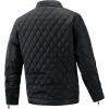 image:imageFlygo Mens Bomber Jacket Winter Warm Diamond Quilted Padded Coats with Zip PocketsBlack