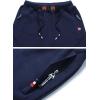 image:imageFlygo Mens Casual Knee Length Athletic Shorts with Zipped PocketsLight Grey