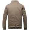 image:imageFlygo Mens Casual Winter Warm Fleece Sherpa Lined Cotton Bomber Jacket CoatDark Khaki