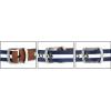 image:imageFlygo Mens Juniors Casual Braided Canvas Woven Fabric BeltWhite