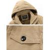 image:imageFlygo Mens Thicken Winter Fleece Lined Hooded Jacket Parkas with Removable HoodBlack