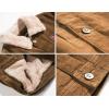 image:imageFlygo Mens Vintage Button Down Slim Fit Fleece Lined Corduroy Jacket OuterwearYellow