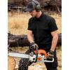 image:imageFlygo Work Shirts for Men Short Sleeve Cotton Button up Western Cowboy Cargo Utility Shirt Classic Work WearBlack