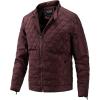 image:imageFlygo Mens Bomber Jacket Winter Warm Diamond Quilted Padded Coats with Zip PocketsWinered