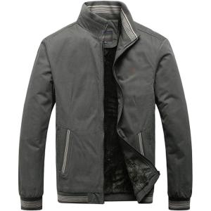 image:imageFlygo Mens Casual Winter Warm Fleece Sherpa Lined Cotton Bomber Jacket CoatArmy Green