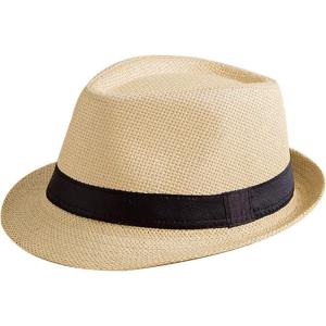 image:imageFlygo Mens Summer Straw Foldable Roll up Hat Fedora Beach Sun Hat UPF50Light Khaki