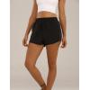 image:imageFlygo Womens 2 in 1 Running Shorts Casual Elastic Waist Athletic Workout ShortsBlack
